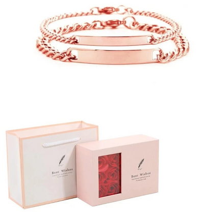 Engraved Bracelets Set